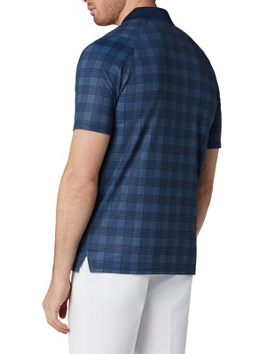 Callaway Mens Chev Plaid Print Polo Shirt - SALE