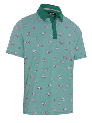 Callaway Mens Azalea Gingham Polo Shirt - Masters Collection