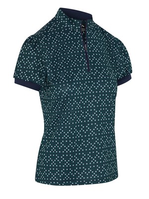 Callaway Ladies Framing Geo Print Short Sleeve Polo Shirt - SALE