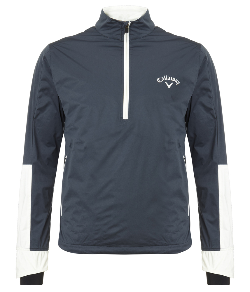 Callaway Mens Nautical Thermal 1/4 Zip Fitted Jacket