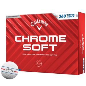 Callaway Chrome Soft 360 Triple Track White Golf Balls