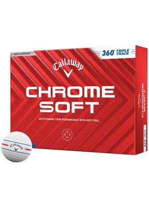 Callaway Chrome Soft 360 Triple Track White Golf Balls (12 Balls) - Prior Gen