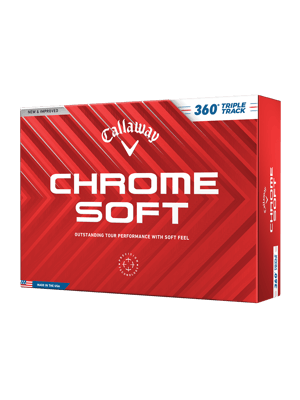 Callaway Chrome Soft 360 Triple Track White Golf Balls (12 Balls) - Prior Gen