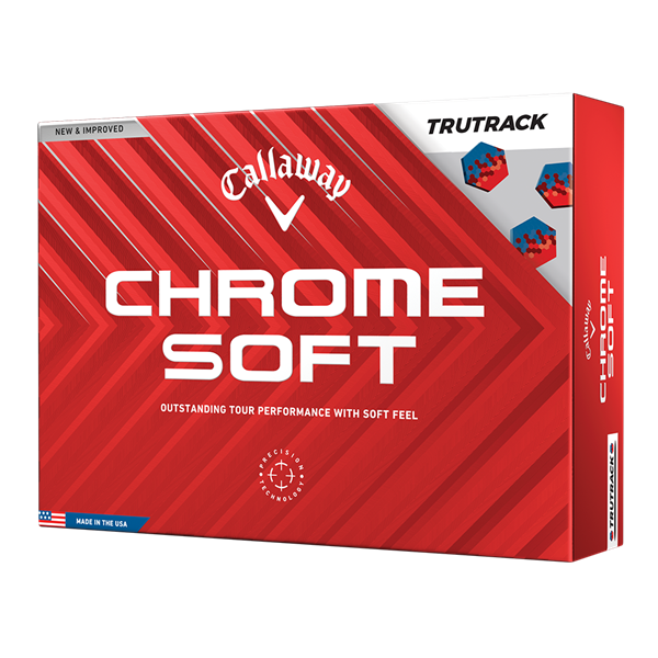 Callaway Chrome Soft TruTrack White Golf Balls (12 Balls) 2024