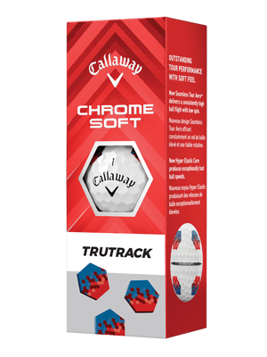 Callaway Chrome Soft TruTrack White Golf Balls (12 Balls) - Prior Gen