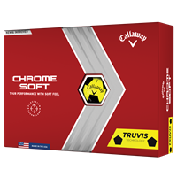Callaway Chrome Soft Truvis Yellow/Black Golf Balls