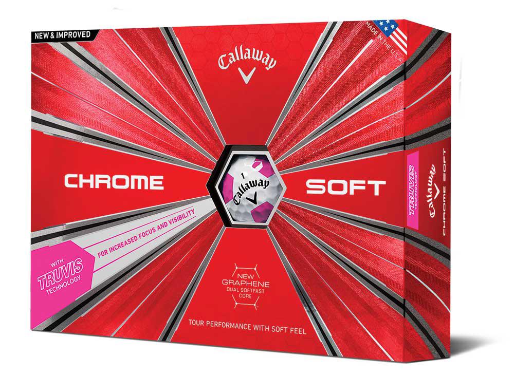 Callaway Chrome Soft Truvis Pink Golf Balls (12 Balls) 2019