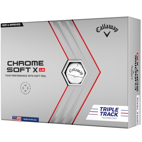 Callaway Chrome Soft X LS Triple Track Golf Balls (12 Balls)