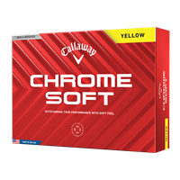 Callaway Chrome Soft Yellow Golf Balls 2024