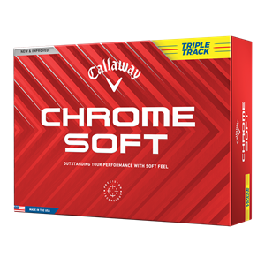 Callaway Chrome Soft Triple Track Yellow Golf Balls 2024