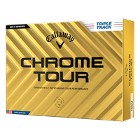 Callaway Chrome Tour Triple Track White Golf Balls 2024