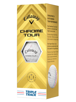 Callaway Chrome Tour Triple Track Golf Balls (3 Ball Sleeve)