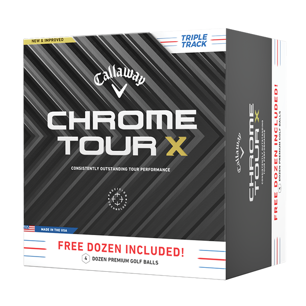 Callaway Chrome Tour X Triple Track Golf Balls (48 Balls) 2024 - 4 For 3