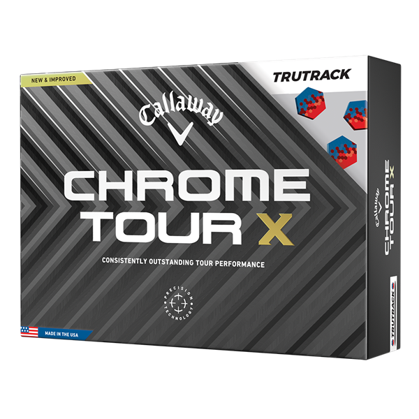 Callaway Chrome Tour X TruTrack White Golf Balls (12 Balls) 2024