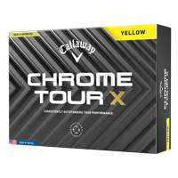 Callaway Chrome Tour X Yellow Golf Balls 2024