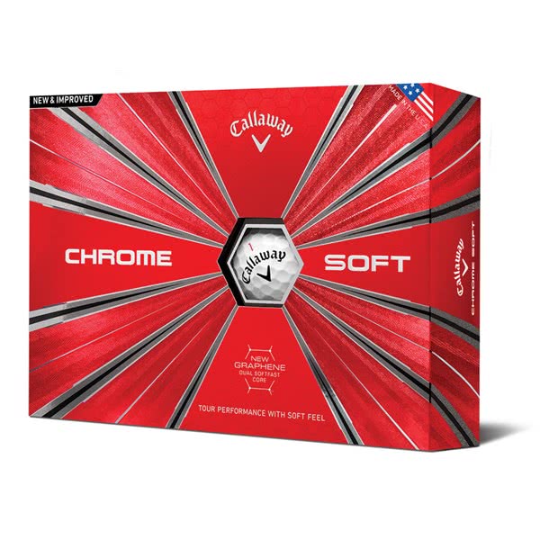 Callaway Chrome Soft Golf Balls 12 Balls 2018 Logo Overrun 7225
