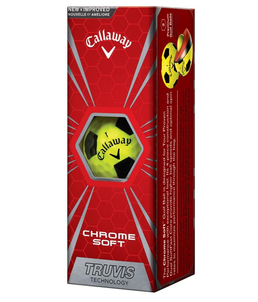 Callaway Chrome Soft Truvis Yellow Golf Balls (12 Balls)