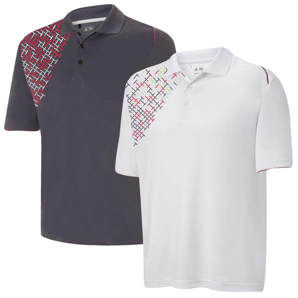 adidas Mens ClimaCool Cityscape Printed Polo Shirt