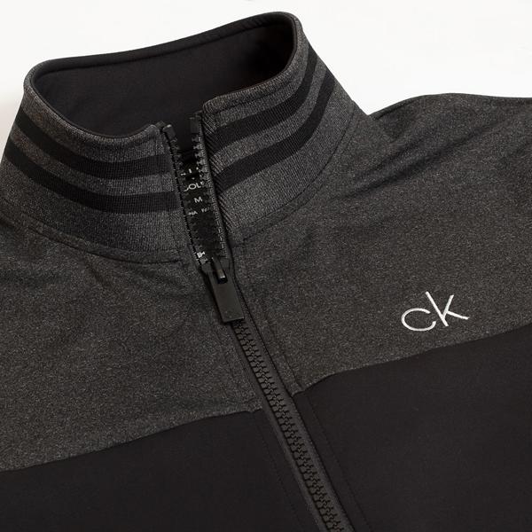 Calvin Klein Mens Retro Performance Full Zip Sweater