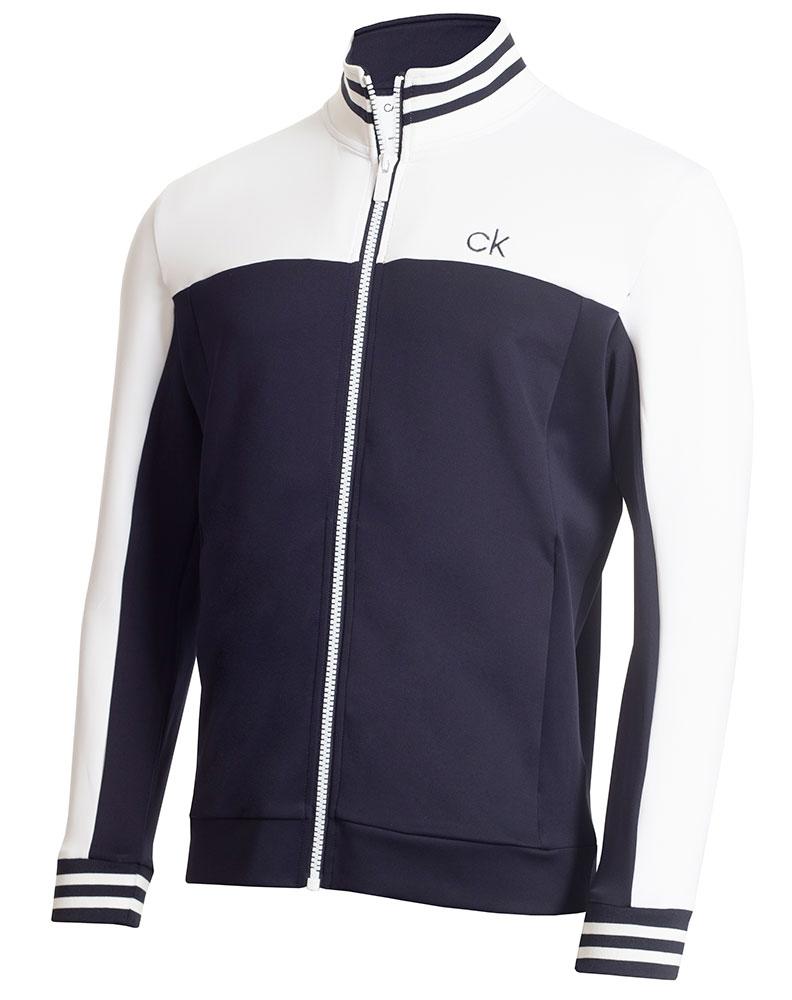 Calvin Klein Mens Retro Performance Full Zip Sweater