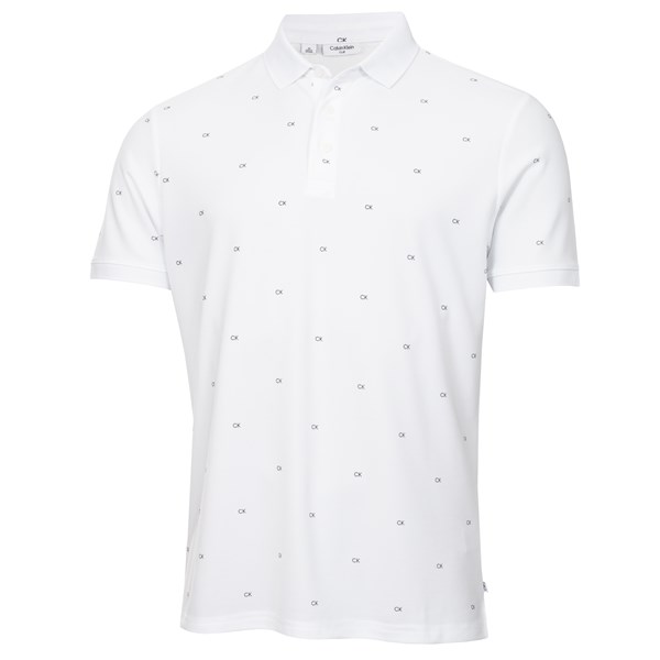 Calvin Klein Mens Monogram Polo Shirt 2022 - Golfonline