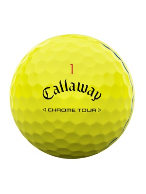 Callaway Chrome Tour Triple Track Yellow Golf Balls (12 Balls) - Prior Gen