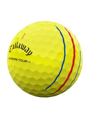 Callaway Chrome Tour Triple Track Yellow Golf Balls (12 Balls) - Prior Gen