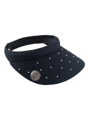 Ladies Crystal Clip Visor With Ball Marker
