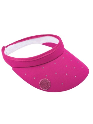 Ladies Crystal Clip Visor With Ball Marker