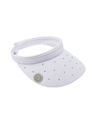 Ladies Crystal Clip Visor With Ball Marker