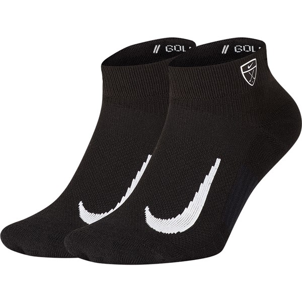 Nike Mens Multiplier Low Golf Quarter Socks (2 Pairs)