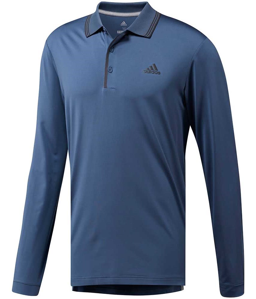 adidas Mens Ultimate Long Sleeve Polo Shirt - Golfonline