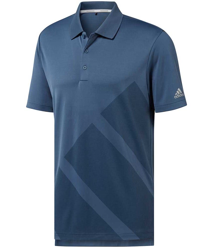 adidas Mens Bold 3Stripes Polo Shirt - Golfonline