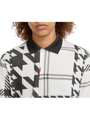 Nike Mens Slim-Fit Checked Polo Shirt