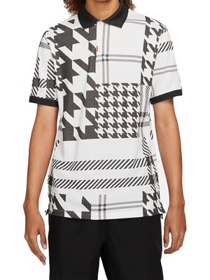 Nike Mens Slim-Fit Checked Polo Shirt