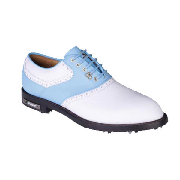 Stuburt Mens DCC Classic Golf Shoes (White/Sky Blue)