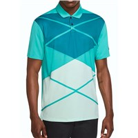 Nike Mens Dri-Fit Vapor Argyle Print Short Sleeve Polo Shirt