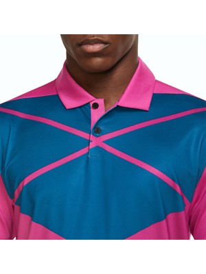 Nike Mens Dri-Fit Vapor Argyle Print Short Sleeve Polo Shirt