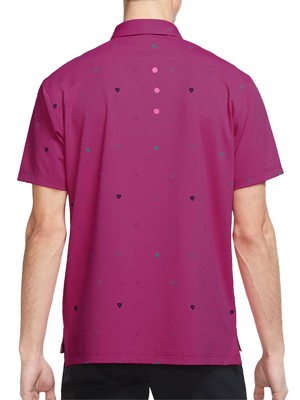 Nike Mens Dri-Fit Player Heritage Print Polo Shirt