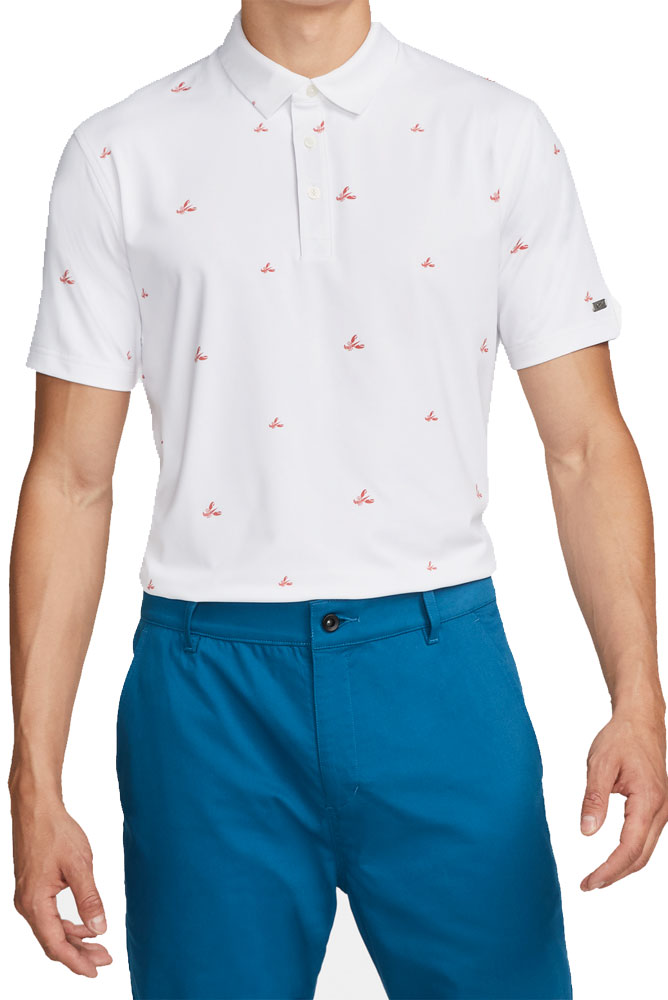 PGA TOUR Womens Ditsy Floral Short Sleeve Polo Shirt 