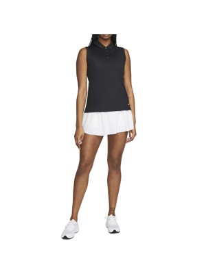 Nike Ladies Dri-FIT Victory Solid Sleeveless Polo Shirt - SALE