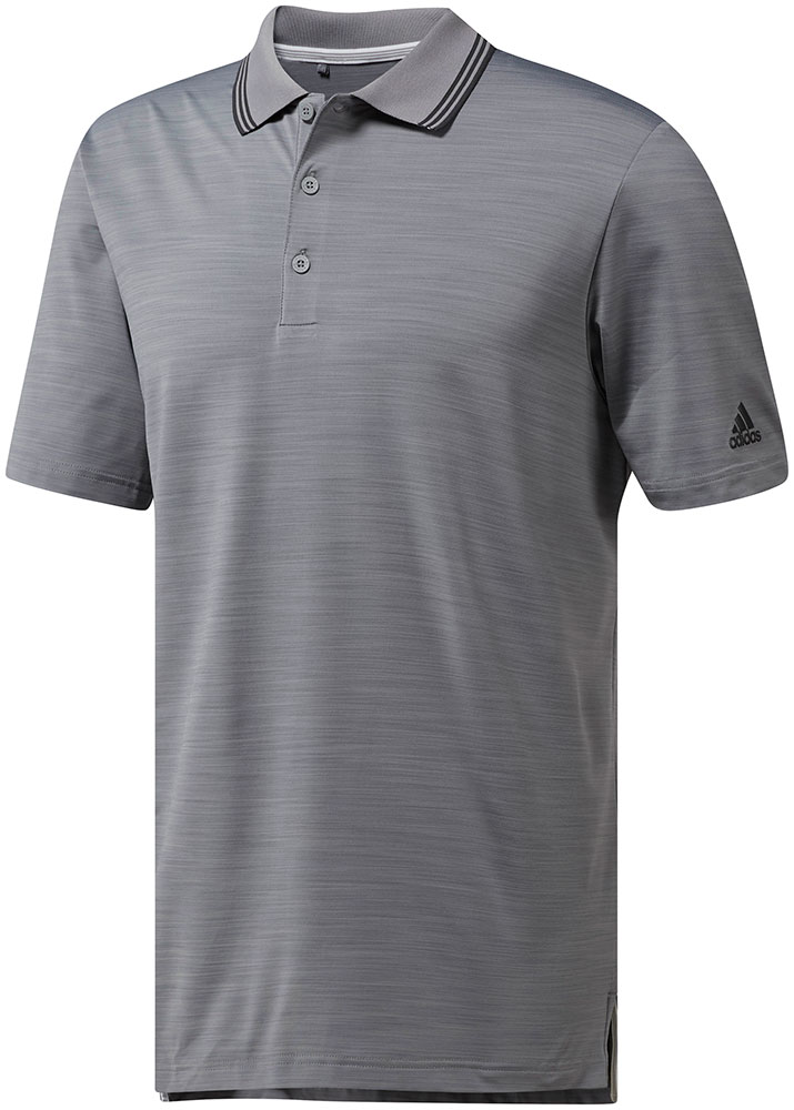 adidas Mens Ultimate 365 Textured Stripe Polo Shirt - Golfonline