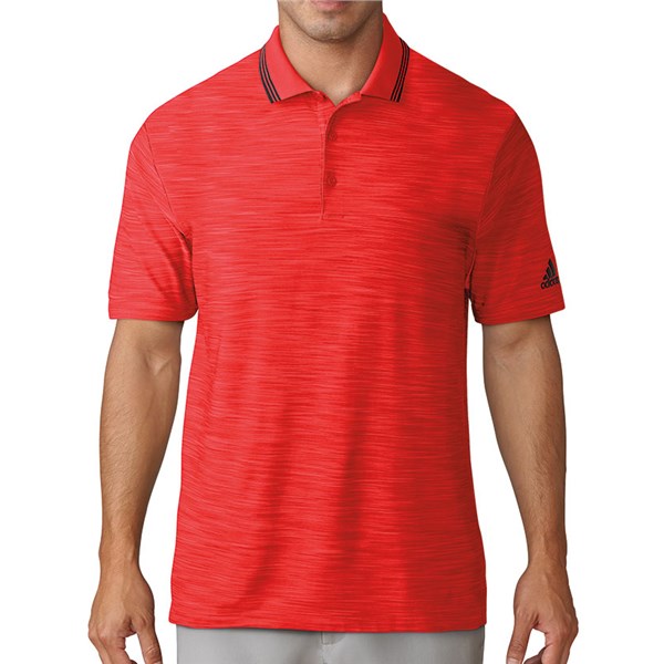 adidas Mens Ultimate 365 Textured Stripe Polo Shirt - Golfonline