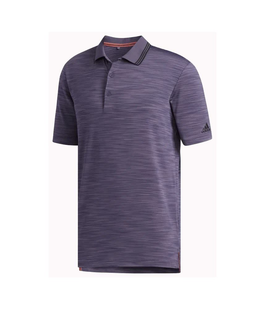 adidas Mens Ultimate 365 Textured Stripe Polo Shirt - Golfonline