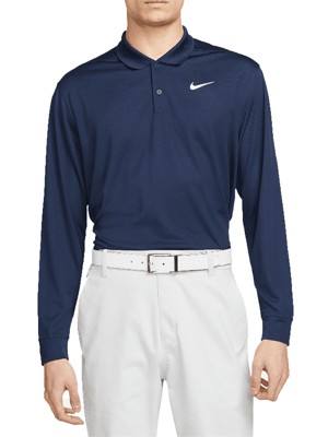 Nike Mens Dri-FIT Victory Long-Sleeve Golf Polo Shirt