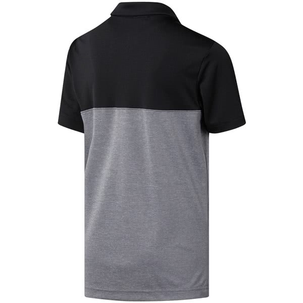 adidas Boys Heather Colour Block Polo Shirt - Golfonline