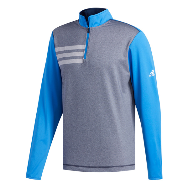 adidas Mens 3-Stripes Competition Quarter Zip Pullover - Golfonline