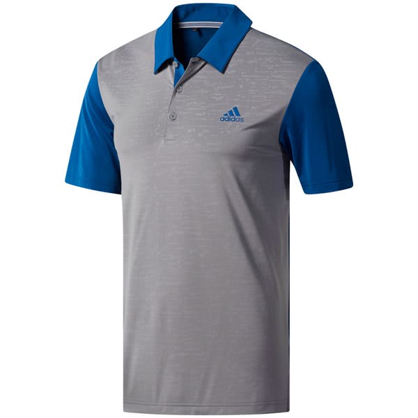 adidas Mens Ultimate 365 Camo Embossed Polo Shirt - Golfonline