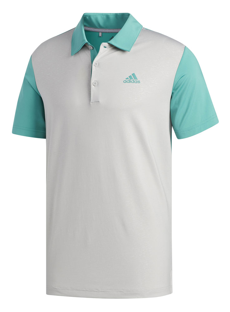 adidas Mens Ultimate 365 Camo Embossed Polo Shirt - Golfonline