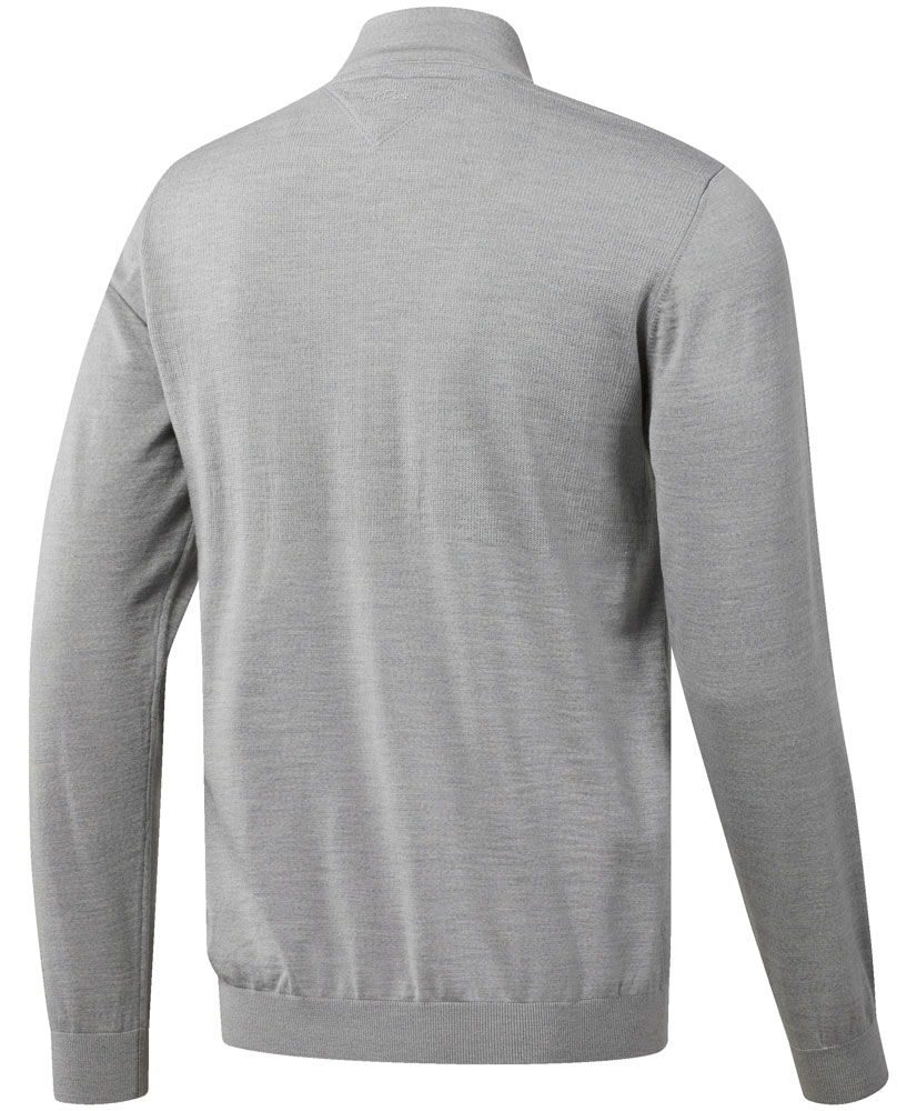 adidas Mens adipure Refined Quarter Zip Sweater - Golfonline